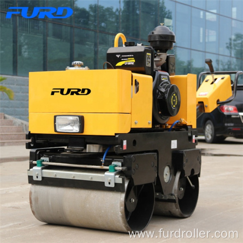 800kg Hydraulic Twin Drum Hand Roller Compactor